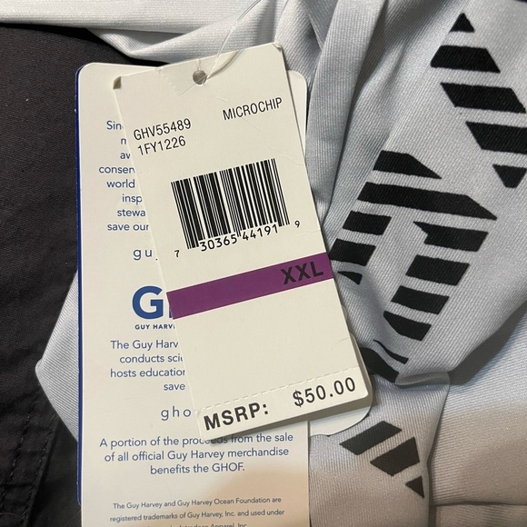 Guy Harvey Men's Performance Hoodie gray XXL - Picture 8 of 10